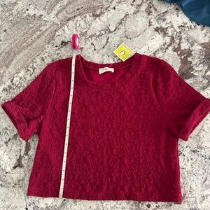 Everly cropped knit top